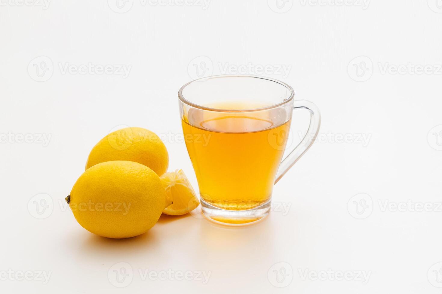 cup of tea and lemons photo