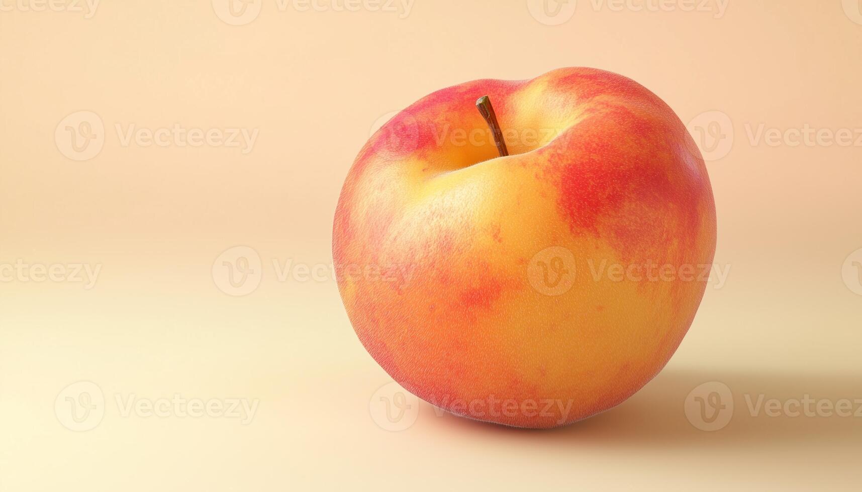 Fresh organic peach fruit for healthy real snack food photo