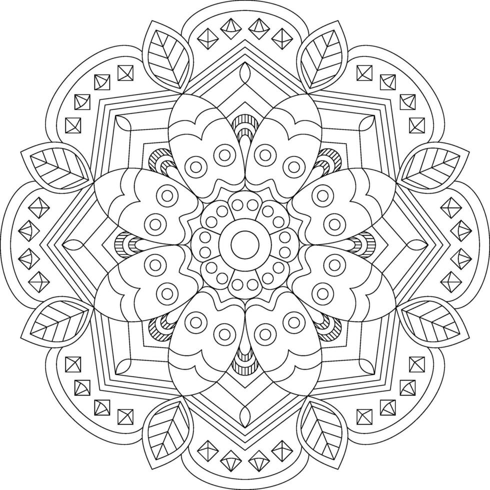 Mandala Ornament - Symmetrical and Abstract vector