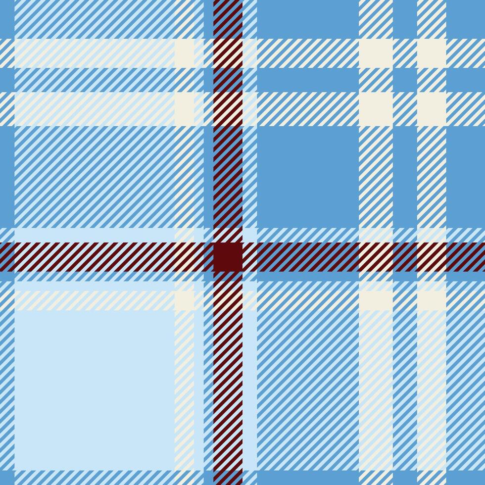 Stylish pastel blue and maroon plaid pattern. Perfect for textile design, fashion, website backgrounds, or any project needing a sophisticated, textured look. vector