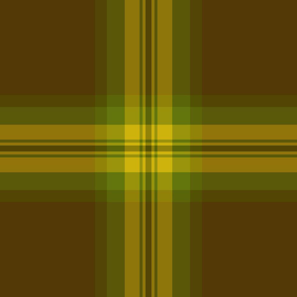 Elegant olive and gold plaid pattern. Perfect for autumnal designs, textile projects, or sophisticated branding. This seamless texture offers a rich, earthy feel, conveying warmth and stability. vector