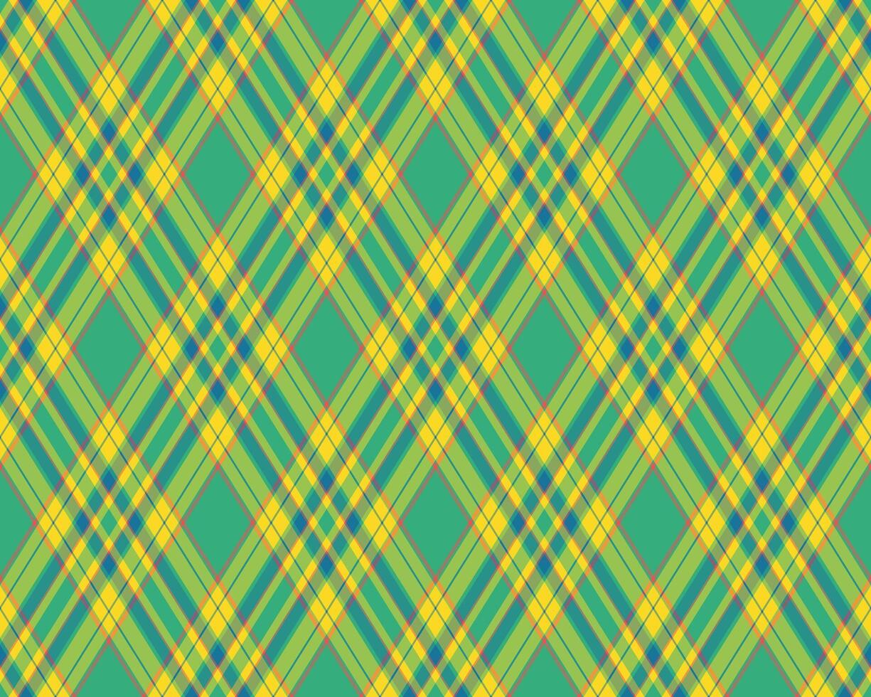 Vibrant green and yellow diagonal plaid pattern. Perfect for textile design, website backgrounds, or crafting projects. This cheerful, energetic design evokes feelings of spring and optimism. vector