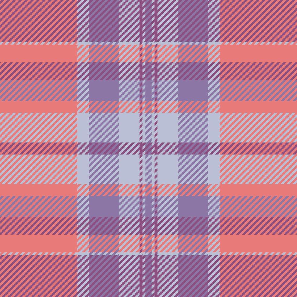 Composition plaid textile background, shirt texture fabric. Professional tartan pattern seamless check in red and pink colors. vector