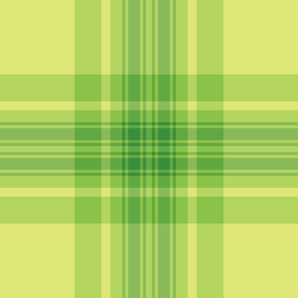 Subtle green plaid pattern. Perfect for backgrounds, textiles, or packaging design. Evokes feelings of freshness, nature, and spring. vector