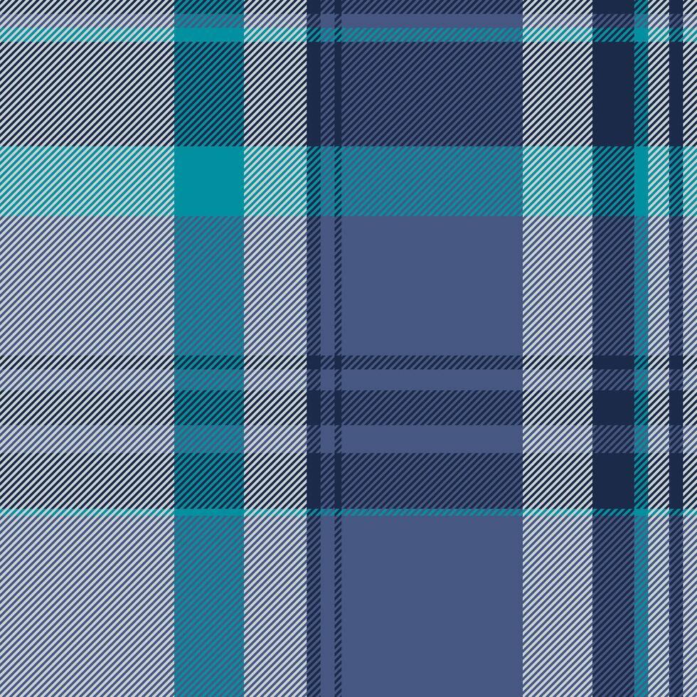 Stylish teal and gray plaid pattern. Perfect for textile design, apparel, website backgrounds, or any project needing a sophisticated, textured look. Evokes feelings of comfort and modern style. vector