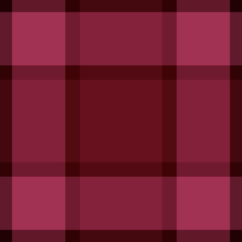 Grunge plaid check tartan, stage seamless texture . Sheet textile fabric background pattern in red and dark colors. vector