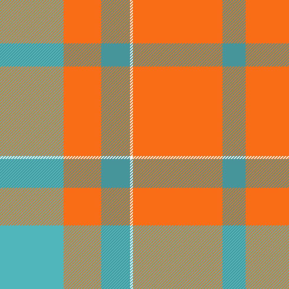Variation plaid tartan fabric, quilted textile check. Content pattern texture seamless background in cyan and bright colors. vector