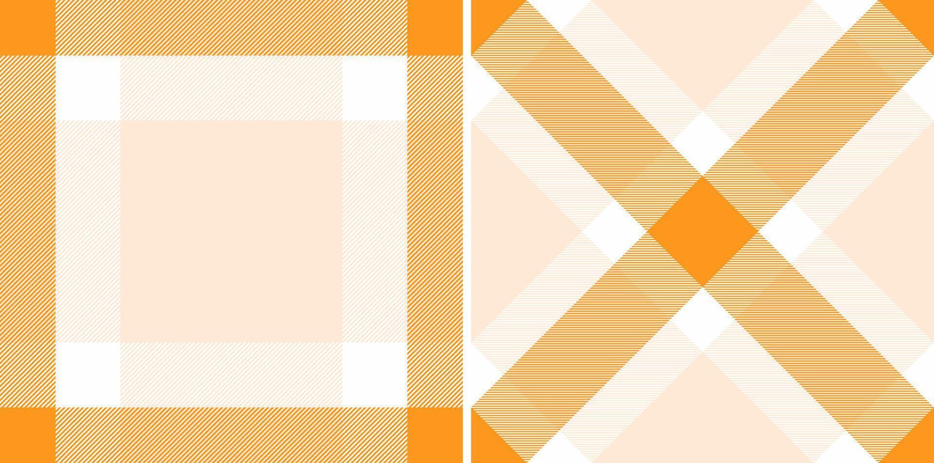 Check background textile of plaid fabric seamless with a texture pattern tartan. Set in light colors for decorative napkins, dinner parties. vector