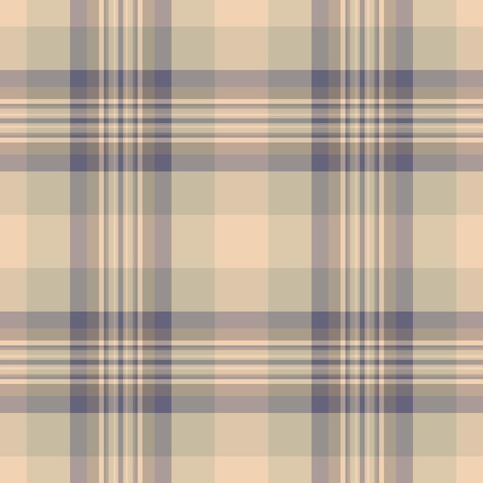1960s textile texture check, king background tartan seamless. Tidy pattern fabric plaid in pastel and light colors. vector