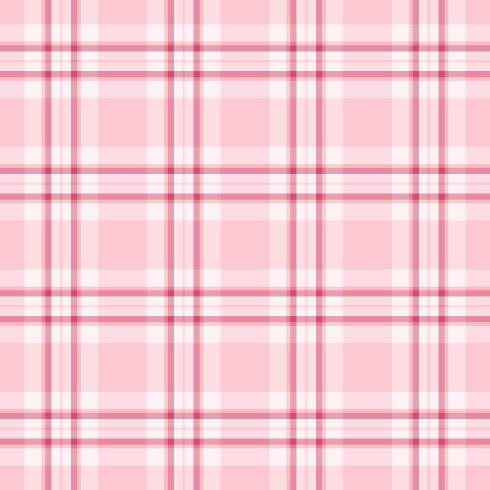 Book fabric plaid textile, summertime seamless tartan check. Curved texture background pattern in light and red colors. vector