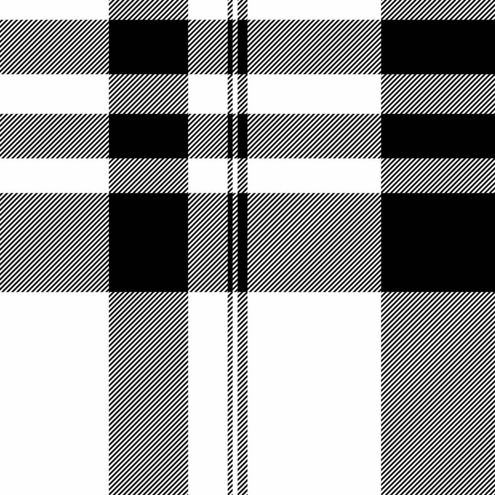 Stylish monochrome plaid pattern. Perfect for textile design, fashion, website backgrounds, or any project needing a classic, bold, and versatile texture. vector