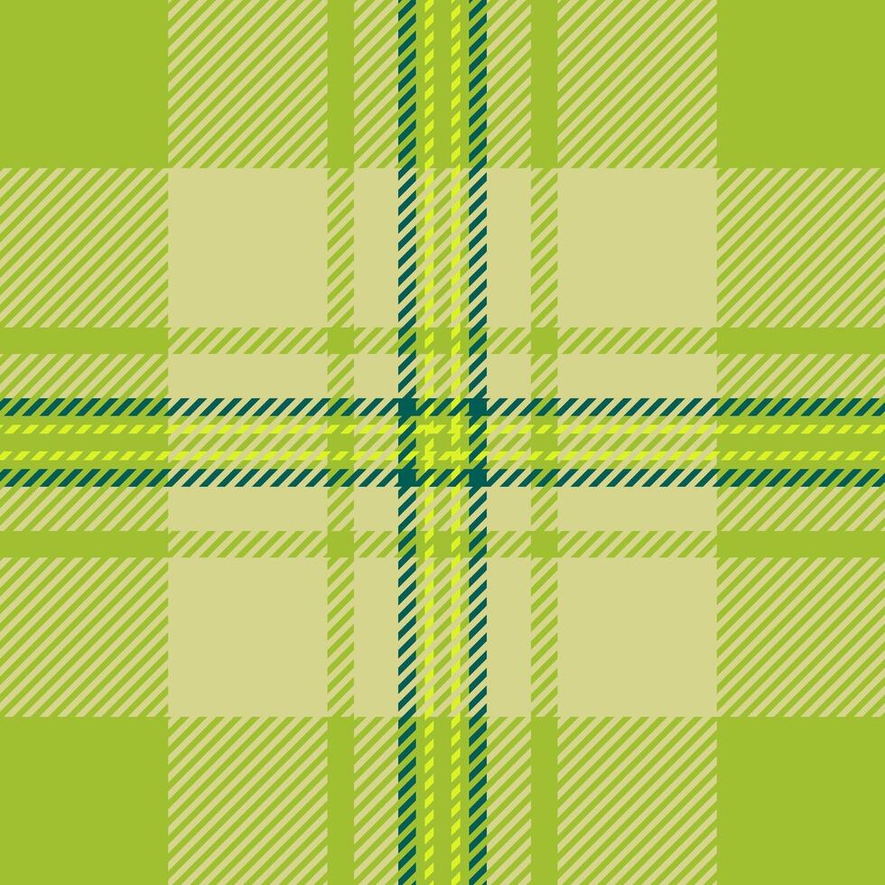 Elegant lime green and beige plaid pattern. Perfect for textile design, fashion, website backgrounds, or packaging. This versatile image evokes feelings of freshness and sophistication. vector