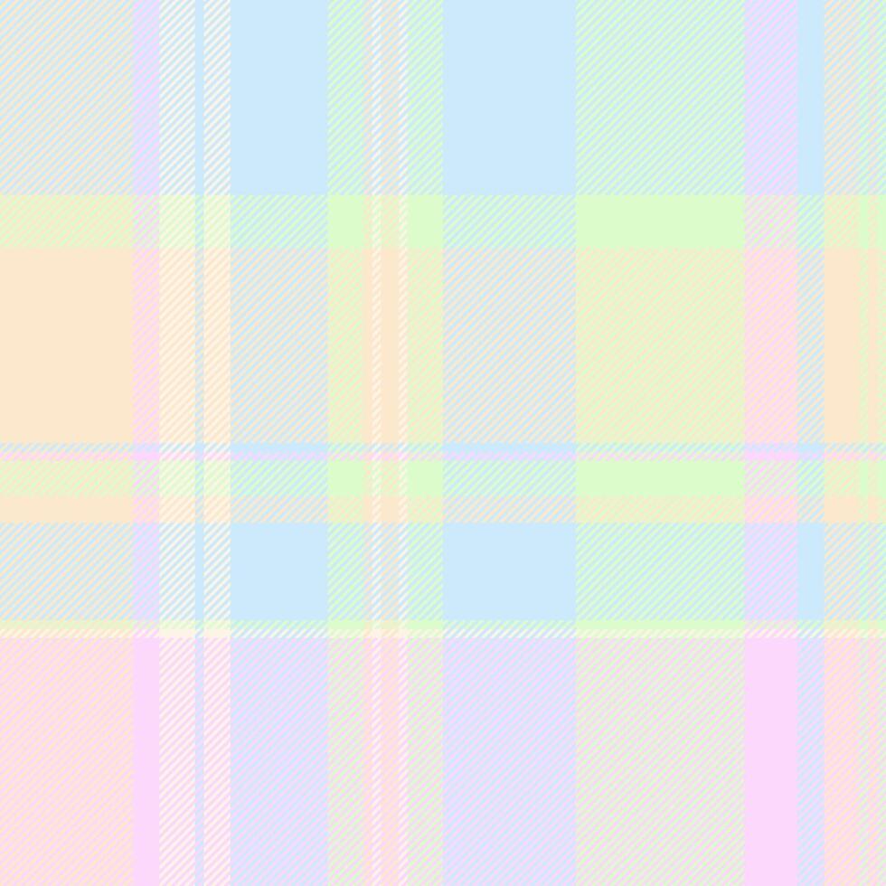 Image plaid seamless texture, upscale fabric tartan . Domestic textile check pattern background in light and blanched almond colors. vector