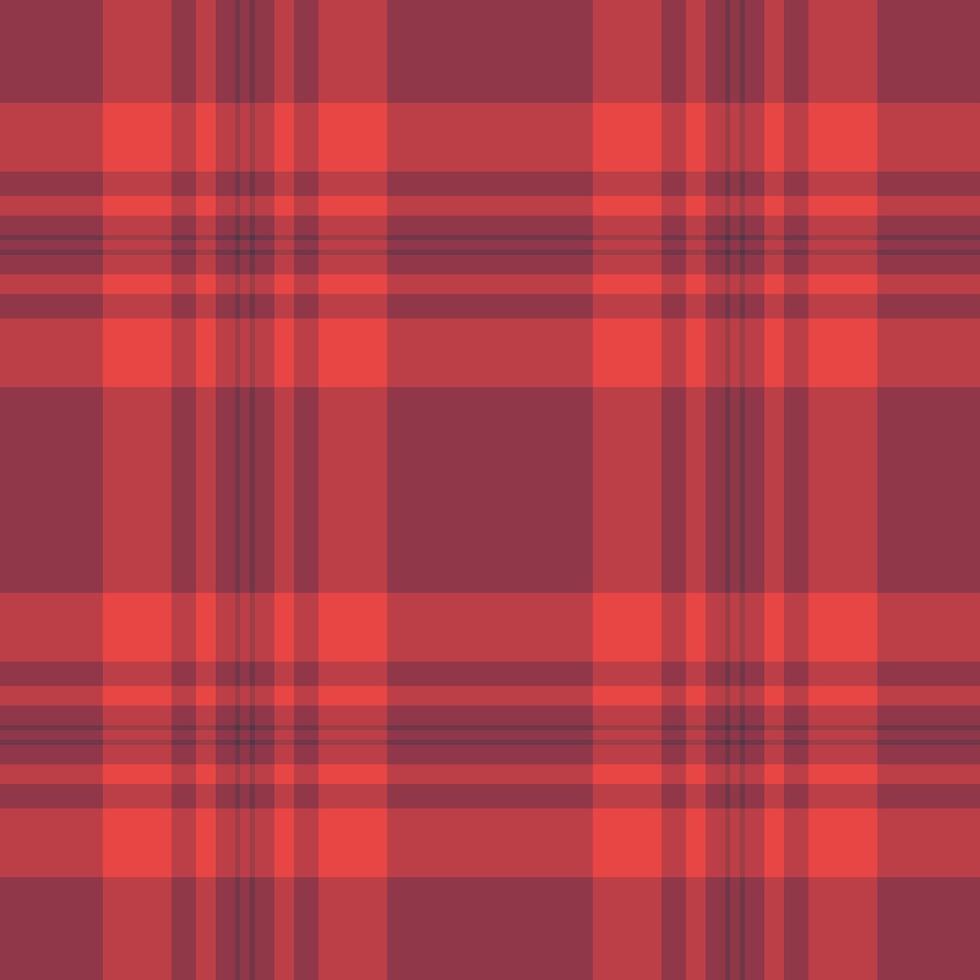 Designer check fabric background, advertisement tartan plaid pattern. String textile texture seamless in red and pink colors. vector