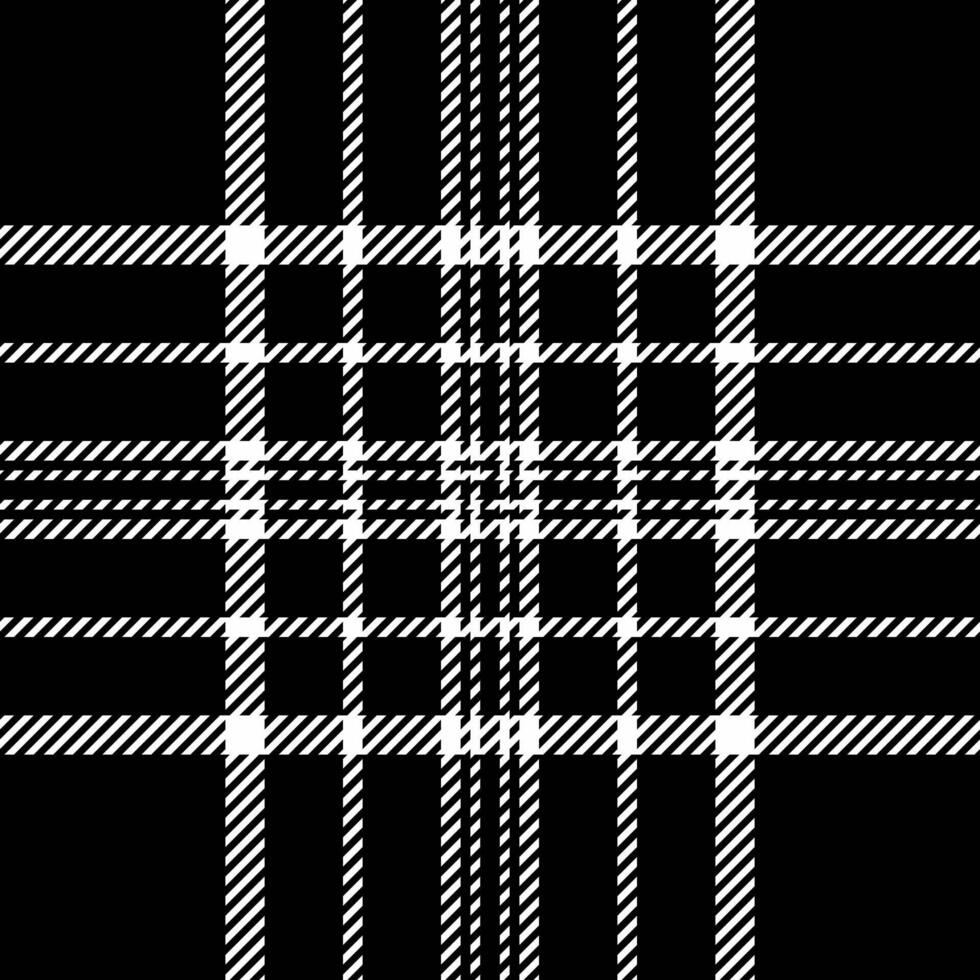 Stylish black and white plaid pattern. Perfect for textile design, fashion, website backgrounds, or any project needing a classic, geometric texture. vector