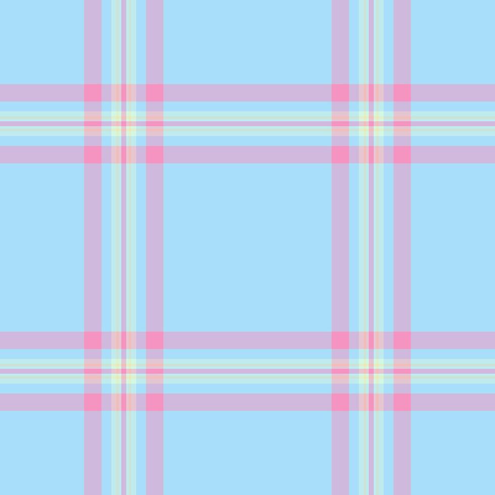 Christmas fabric plaid , diagonal tartan texture textile. Thread seamless pattern background check in light and cyan colors. vector