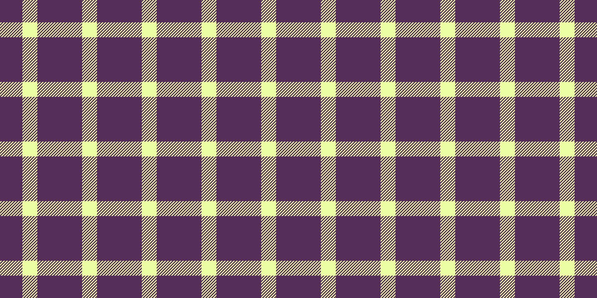 Elegant purple and pale yellow plaid pattern. Perfect for textile design, website backgrounds, or crafting projects. Subtle yet stylish, this seamless texture evokes feelings of warmth and comfort. vector