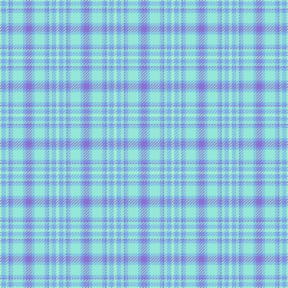 Serene pastel plaid pattern in aqua and lavender hues. Perfect for textile design, websites, packaging, or as a calming background. vector