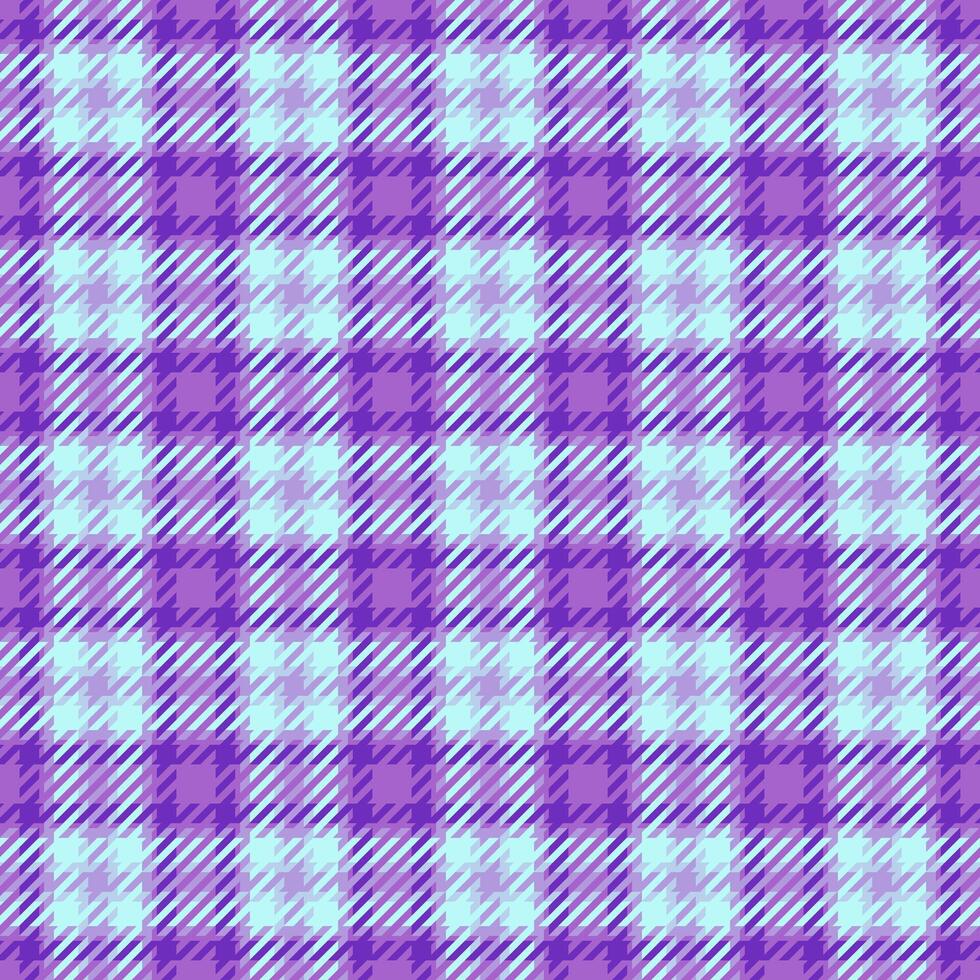 Halftone seamless pattern, hanukkah texture background textile. Traditional plaid fabric check tartan in violet and light colors. vector