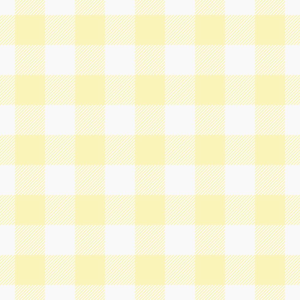 Pastel yellow and white gingham pattern. Perfect for backgrounds, textiles, or packaging design. This cheerful, minimalist design evokes feelings of springtime and happiness. vector