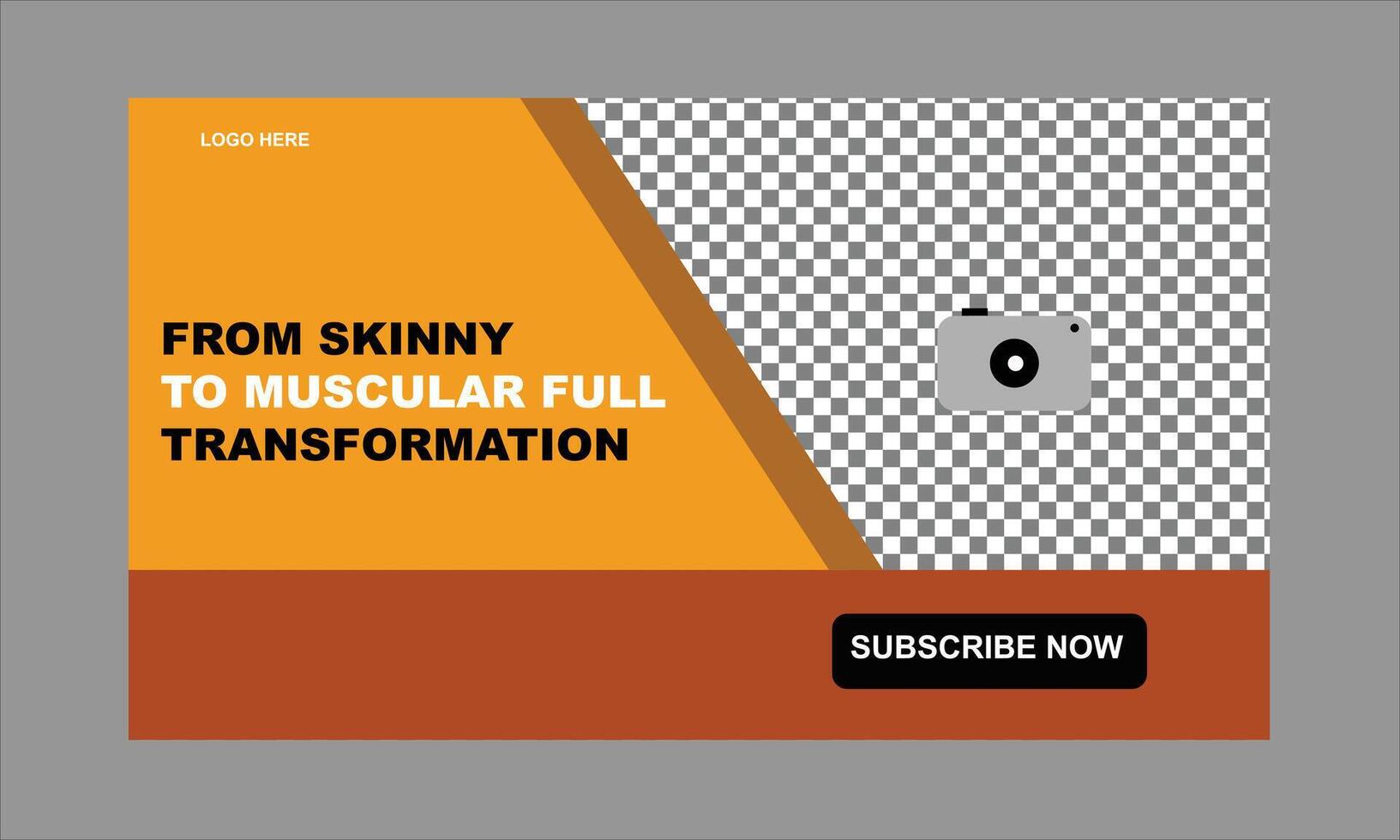 Gym Thumbnail design vector
