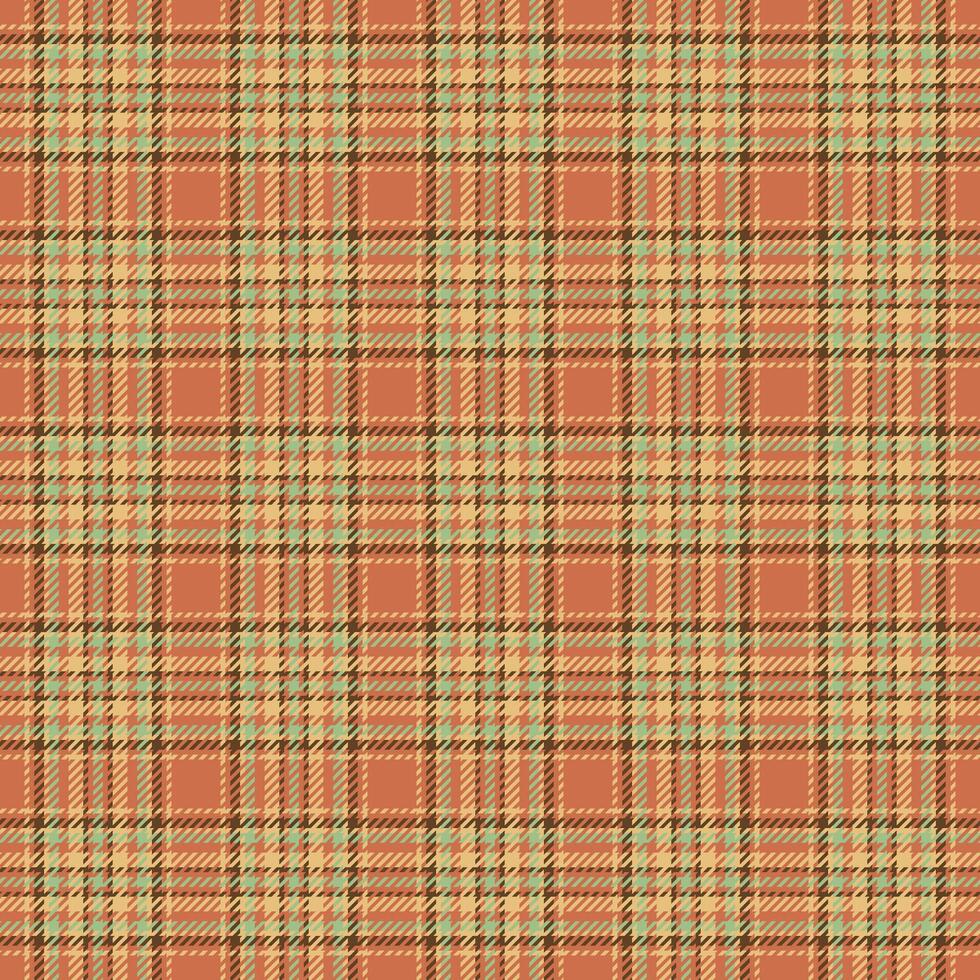 Multi texture textile, back check background pattern. Merry christmas plaid seamless fabric tartan in orange and amber colors. vector