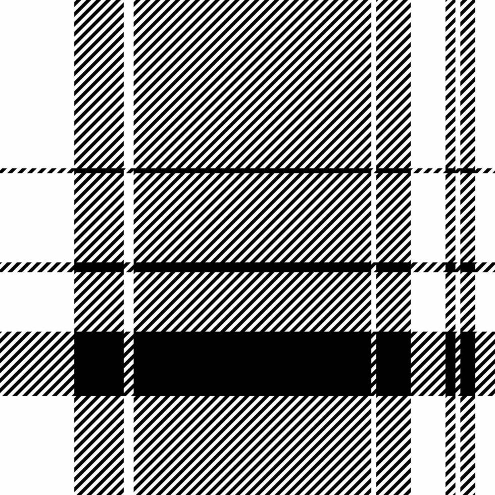 Striking black and white plaid pattern. Perfect for textile design, fashion, website backgrounds, or packaging. A modern, geometric textile texture with a bold graphic impact. vector