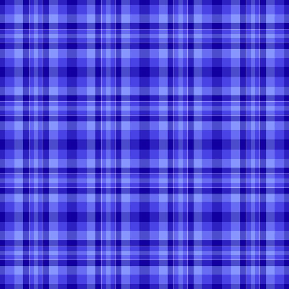 Elegant blue plaid pattern, perfect for textile design, website backgrounds, or wrapping paper. vector