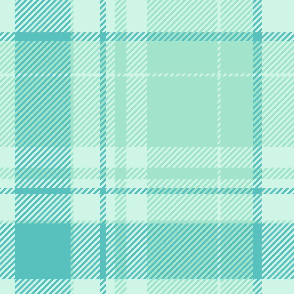 Gentleman plaid fabric tartan, book check seamless background. Scenery textile pattern texture in light and teal colors. vector