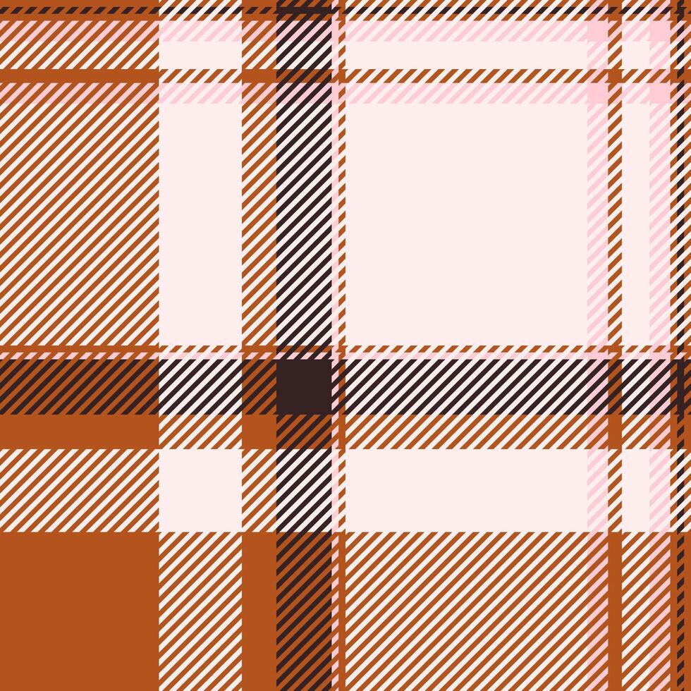Antique fabric seamless, pride pattern texture tartan. Mat plaid check textile background in white and orange colors. vector