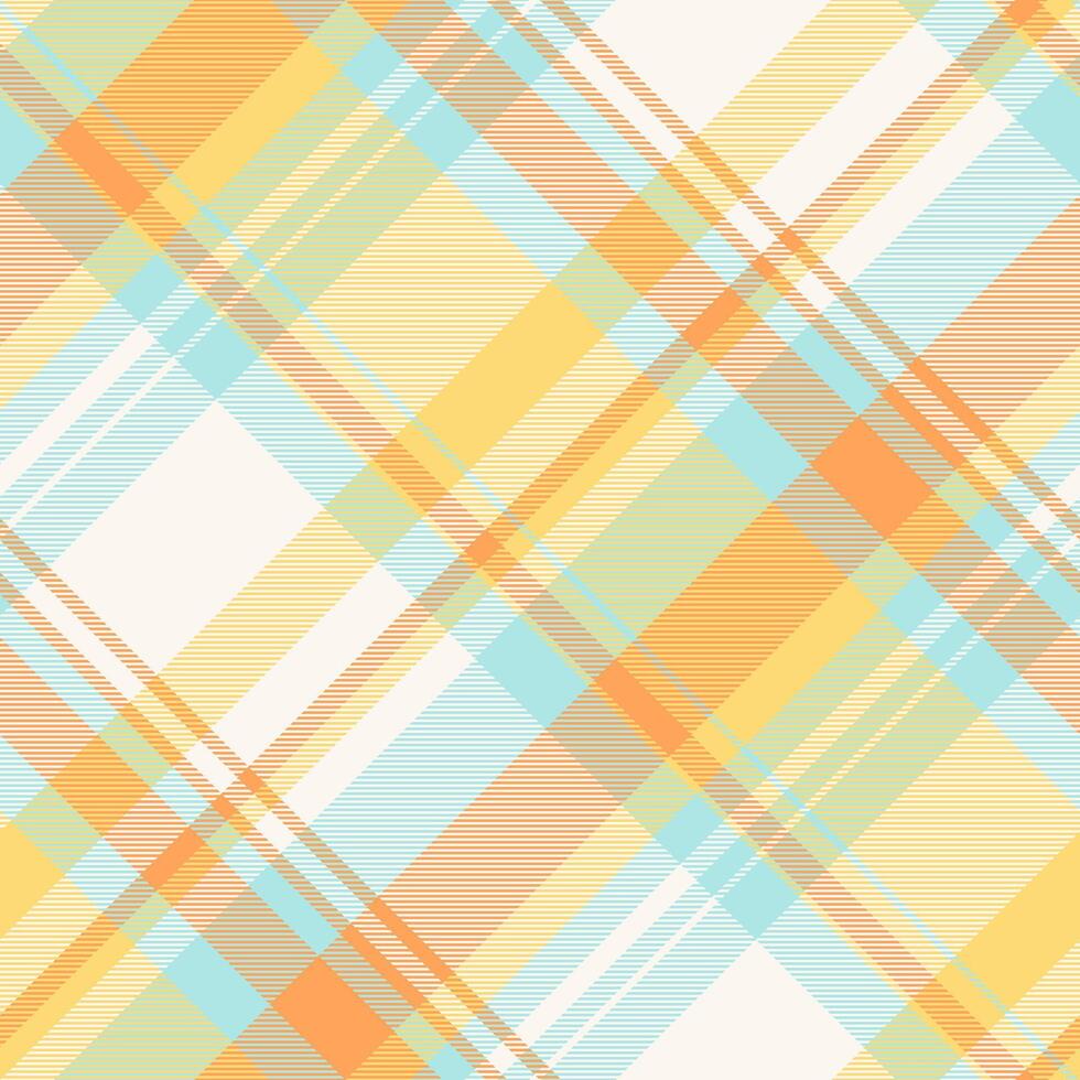 Mixed textile tartan check, present plaid pattern . Tape background texture fabric seamless in sea shell and light colors. vector