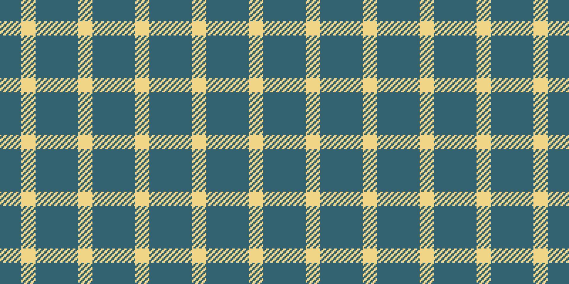 Classic teal and beige plaid pattern. Perfect for textile design, website backgrounds, or autumnal themed projects. vector