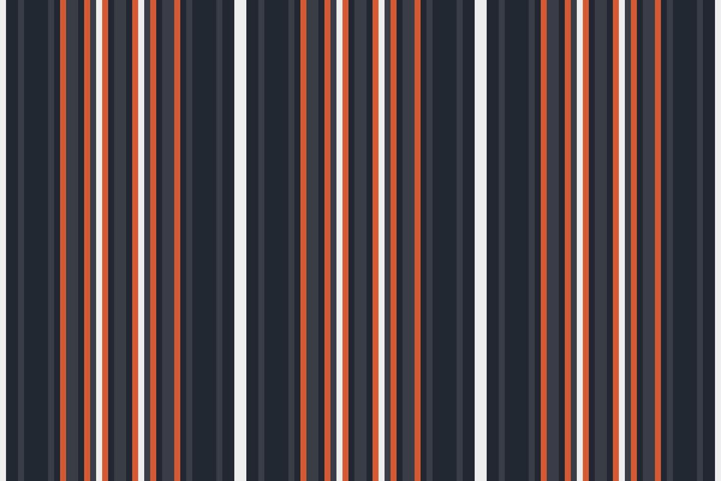 Feminine fabric vertical pattern, contemporary background seamless. Setting stripe lines textile texture in dark and red colors. vector