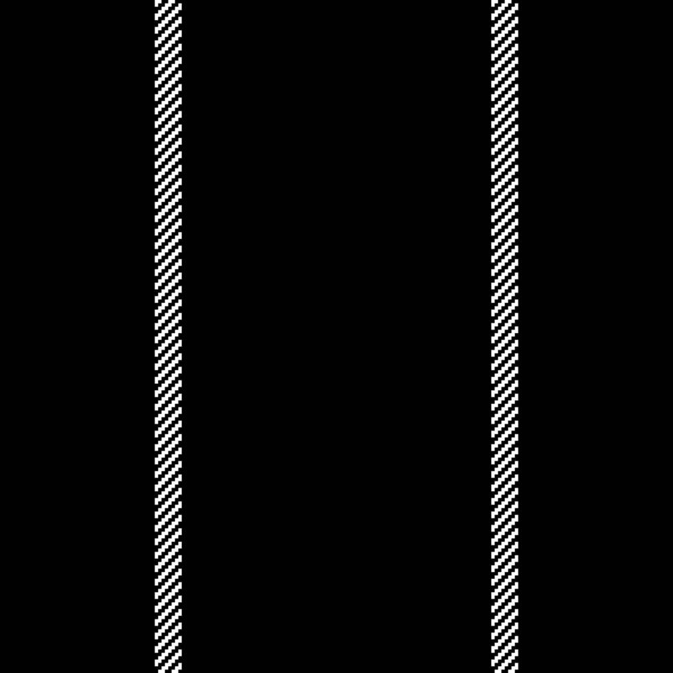 Fit background textile seamless, picnic fabric texture. String pattern vertical lines stripe in black and white colors. vector