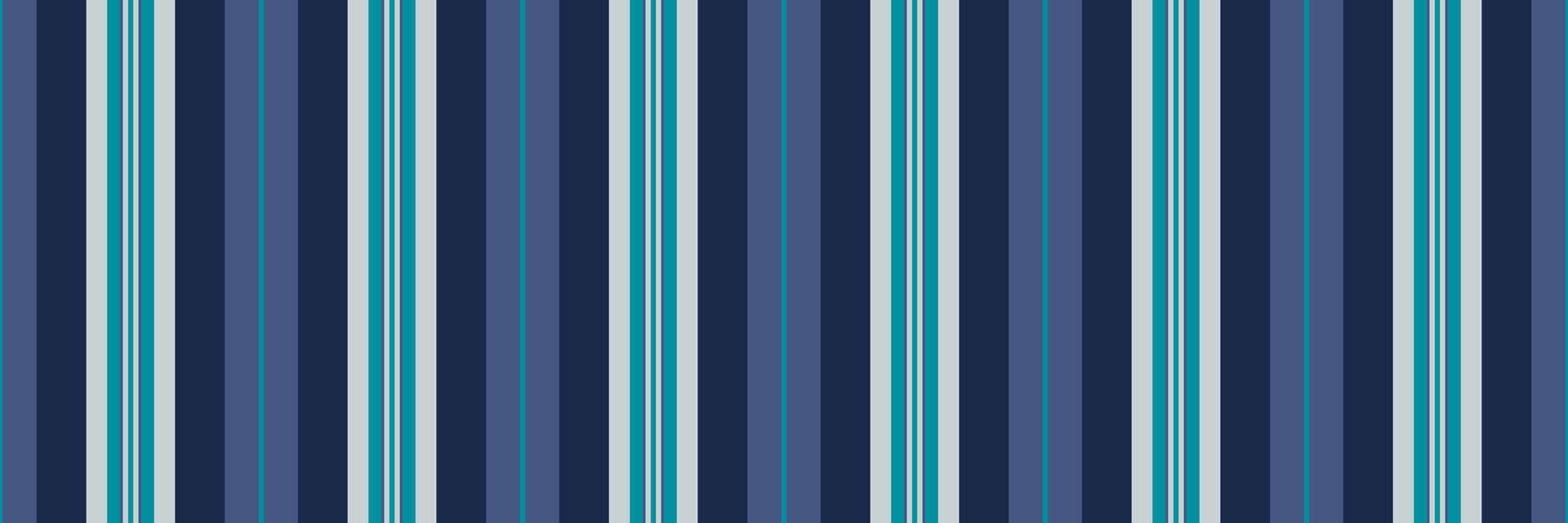 Turkish pattern vertical background, open textile fabric seamless. Royalty lines stripe texture in cyan and blue colors. vector