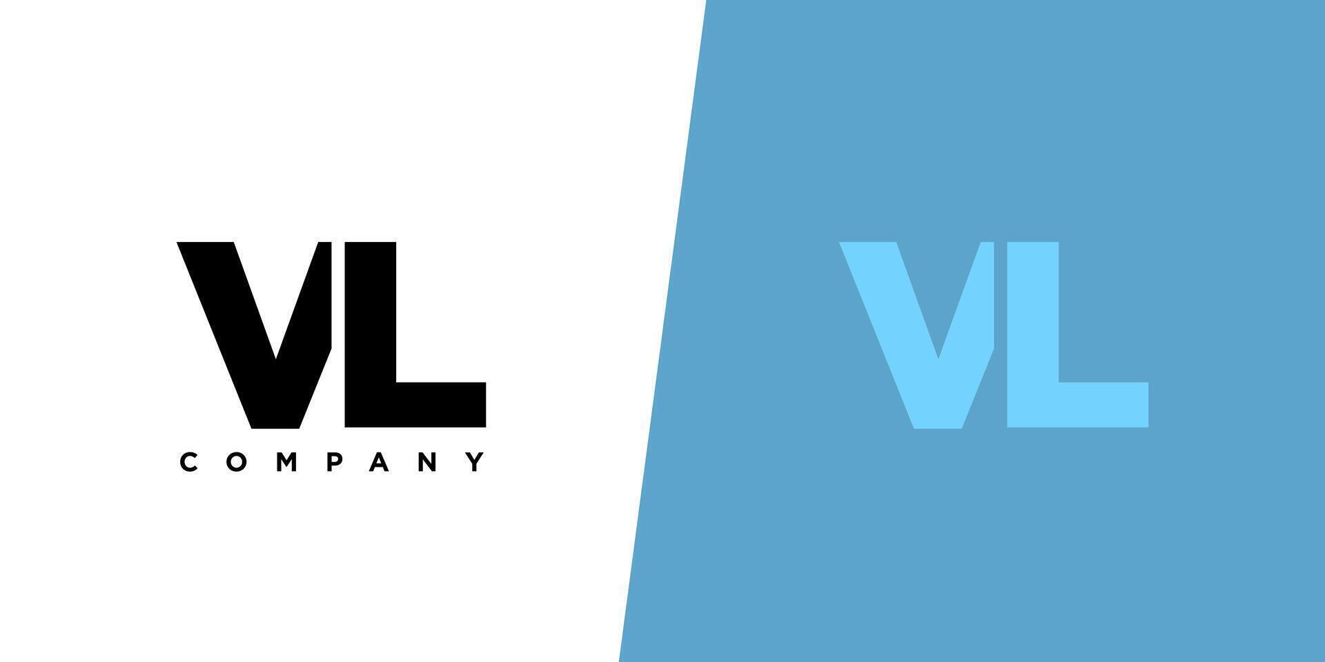 Letter V and L, VL logo design template. Minimal monogram initial based logotype. vector