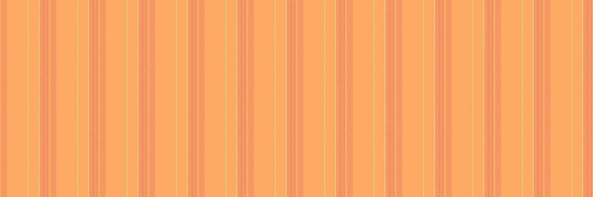 Nostalgic lines vertical background, close up seamless fabric textile. Lined pattern stripe texture in orange and red colors. vector