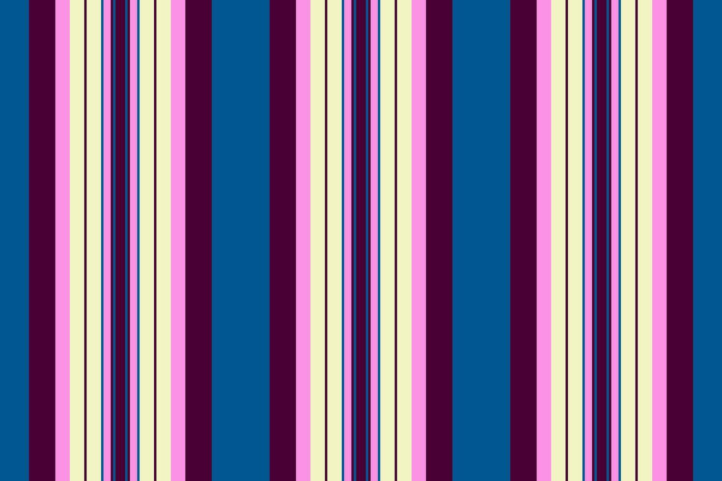 Modern lines vertical textile, blank pattern fabric. Free seamless stripe background texture in dark and cyan colors. vector
