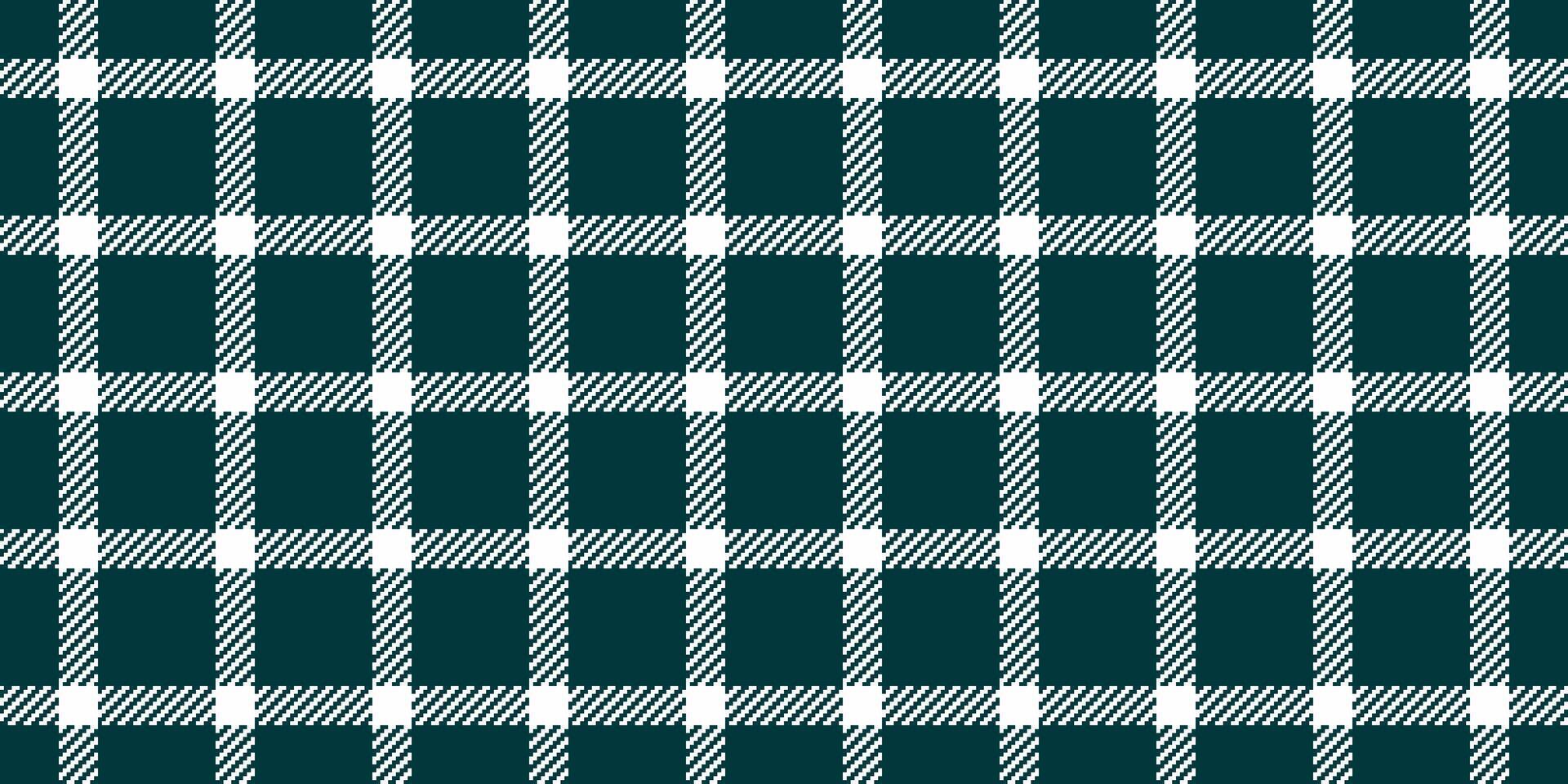 Elegant teal and white plaid pattern. Perfect for textile design, website backgrounds, or crafting projects. This seamless texture offers a sophisticated, timeless aesthetic. vector