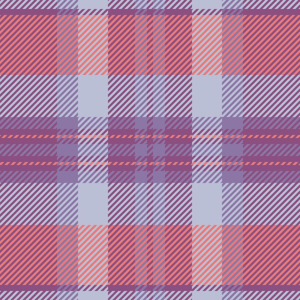 Elegant pastel plaid pattern. Soft pinks and purples create a delicate, versatile design perfect for fashion, stationery, or web backgrounds. Subtle texture and repeating motif add visual interest. vector