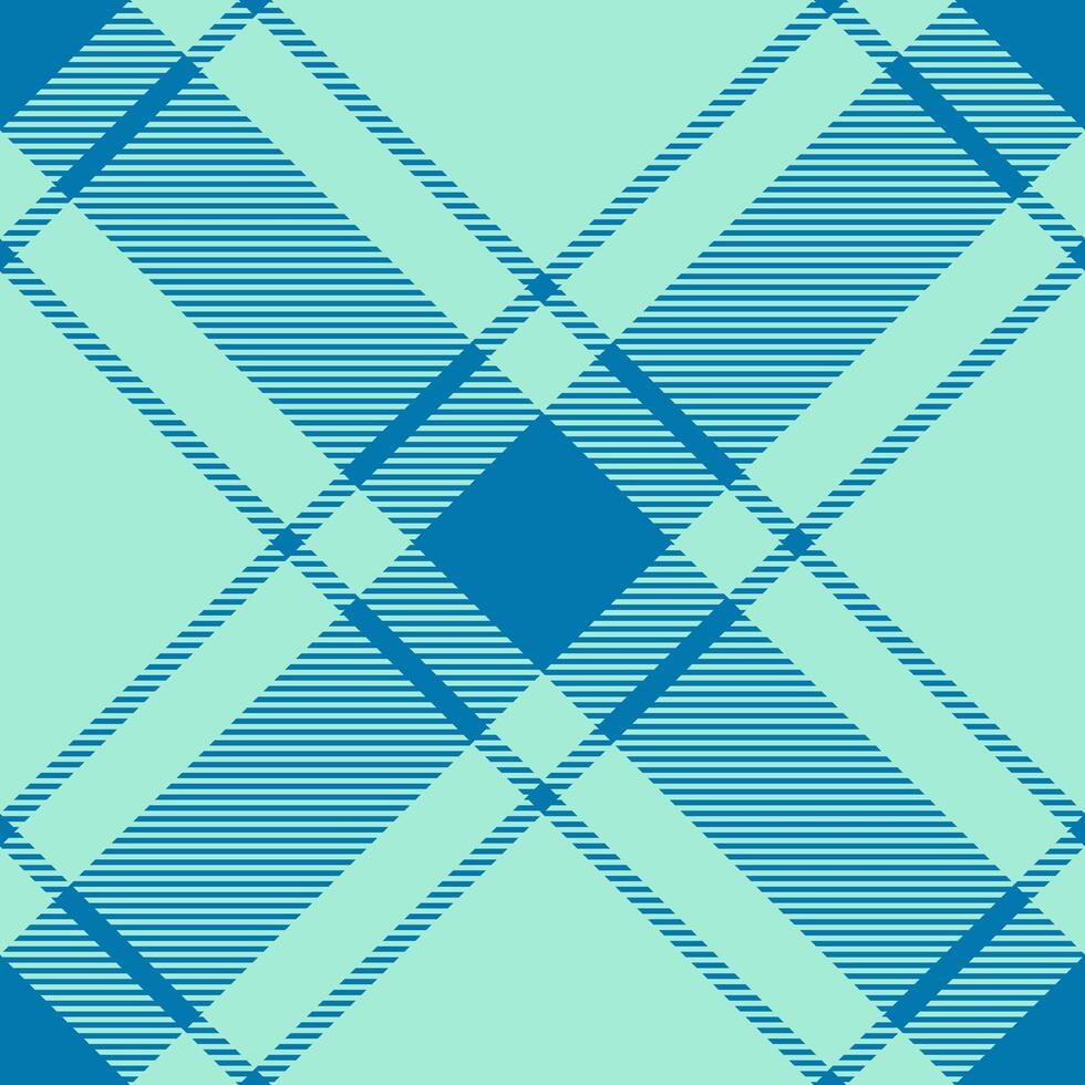 Independence day fabric texture pattern, faded seamless textile tartan. Template plaid check background in teal and cyan colors. vector