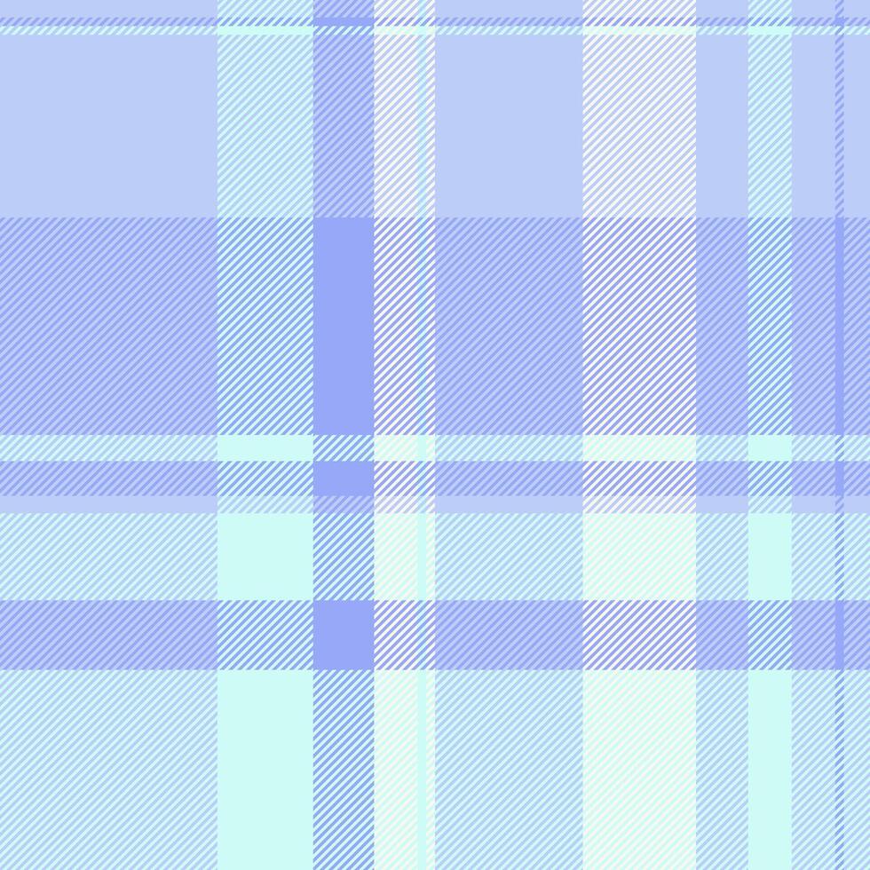 Down texture background seamless, new plaid textile pattern. Trousers check tartan fabric in light and blue colors. vector