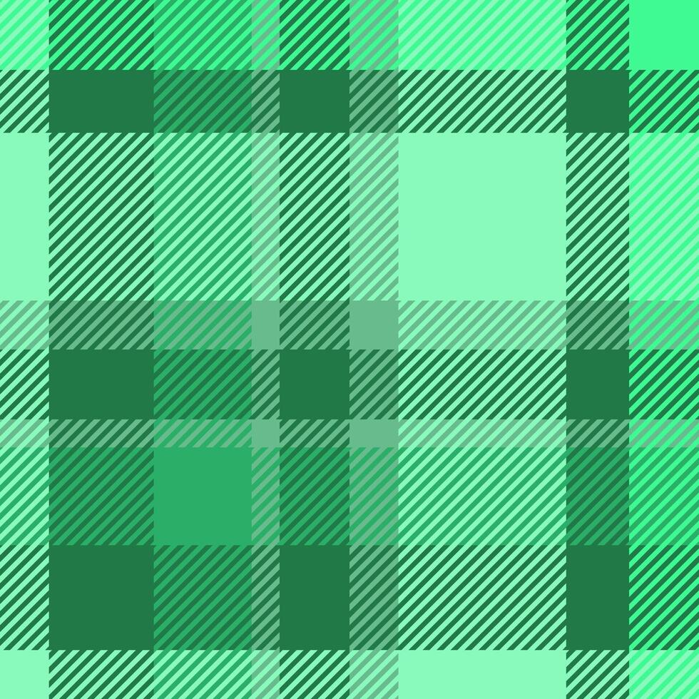 Paisley texture fabric, room seamless tartan plaid. Worn check pattern textile background in green color. vector