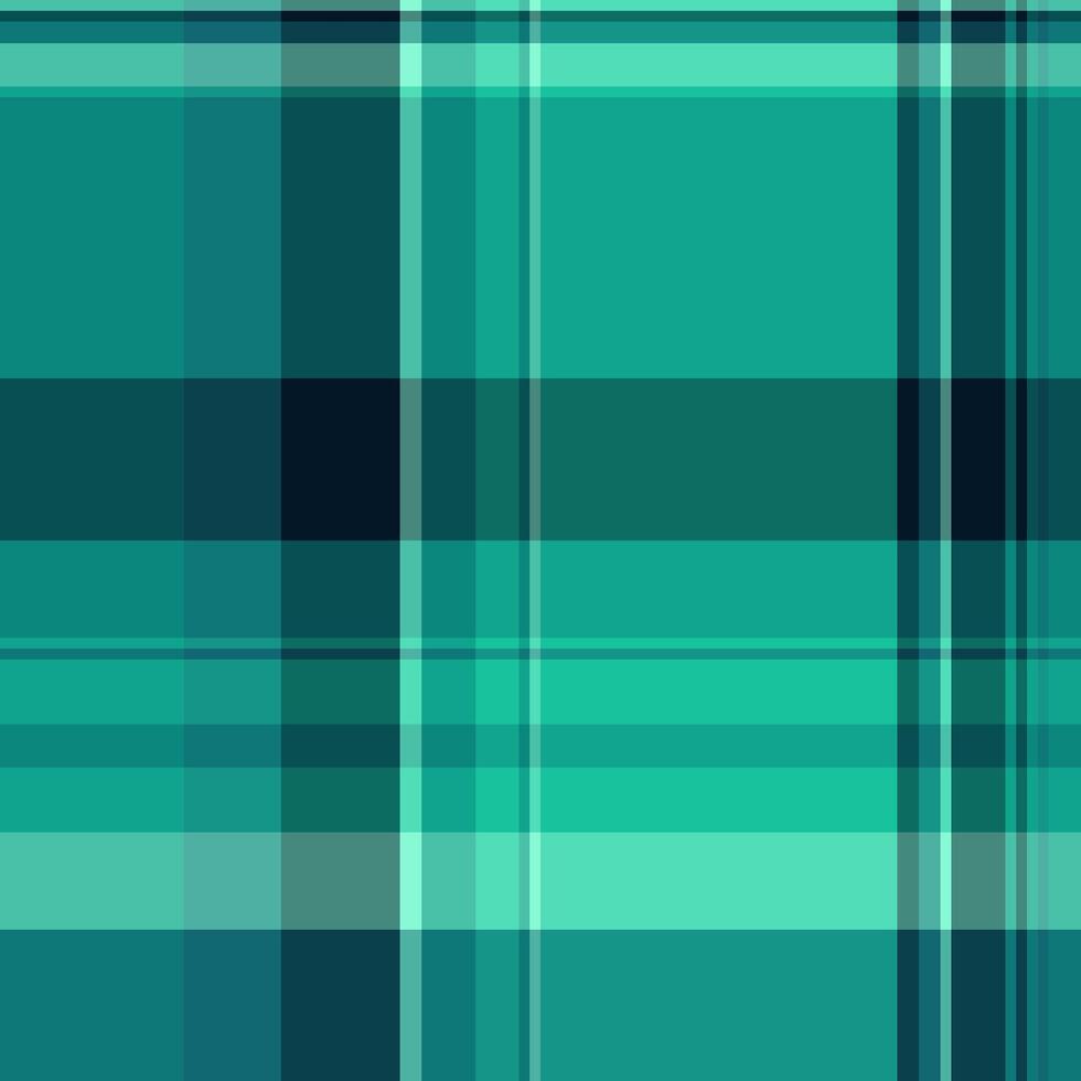Style texture seamless fabric, mix pattern check . Poncho tartan background textile plaid in teal and cyan colors. vector