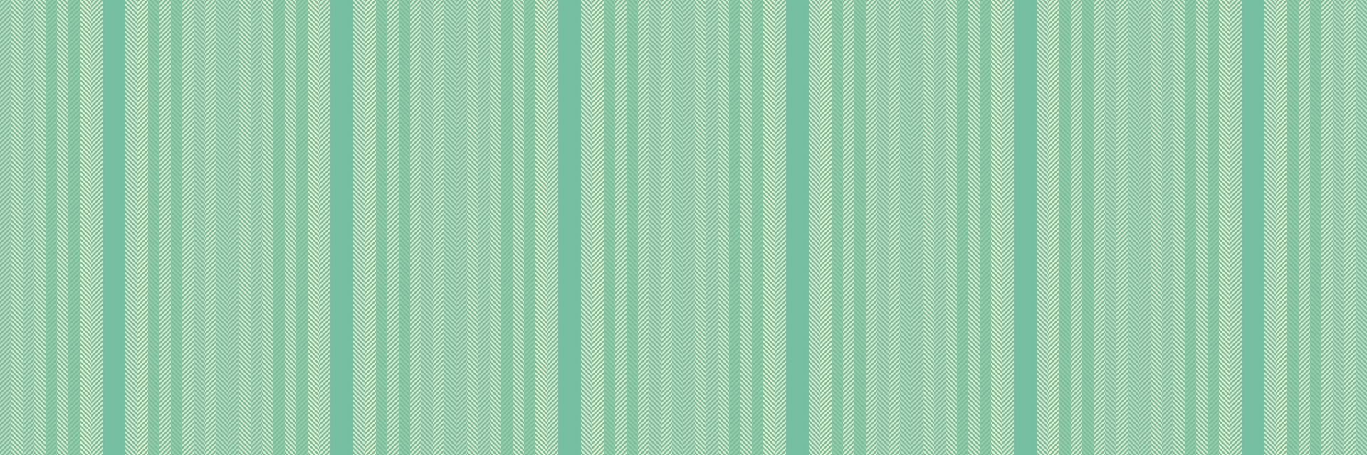 Postcard textile background seamless, factory lines stripe vertical. Service fabric pattern texture in mint and light colors. vector