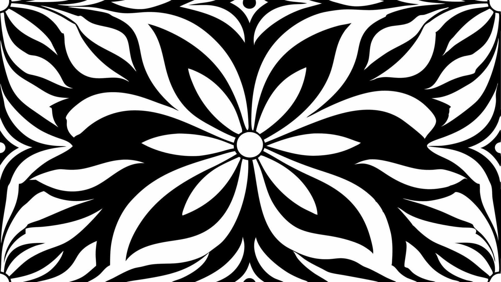 Monochrome Floral Pattern for Stylish and Creative Projects vector