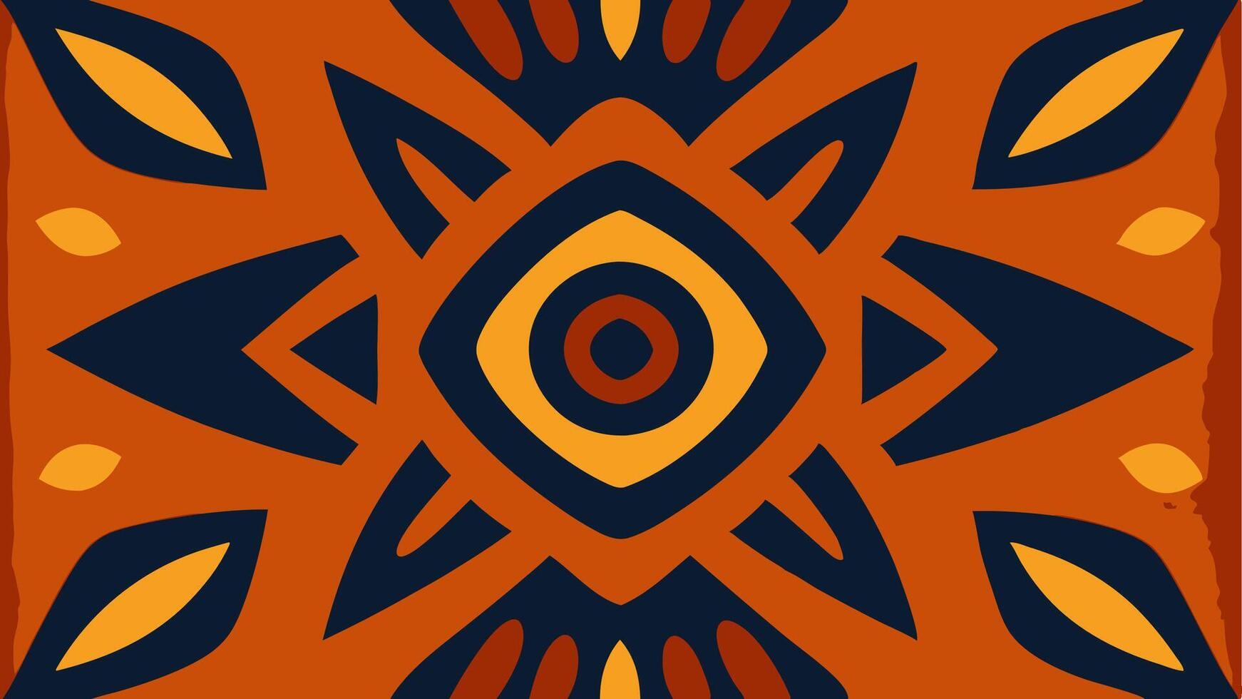 Abstract Tribal Inspired Pattern with Rough Texture for Decorative and Fashion Designs vector