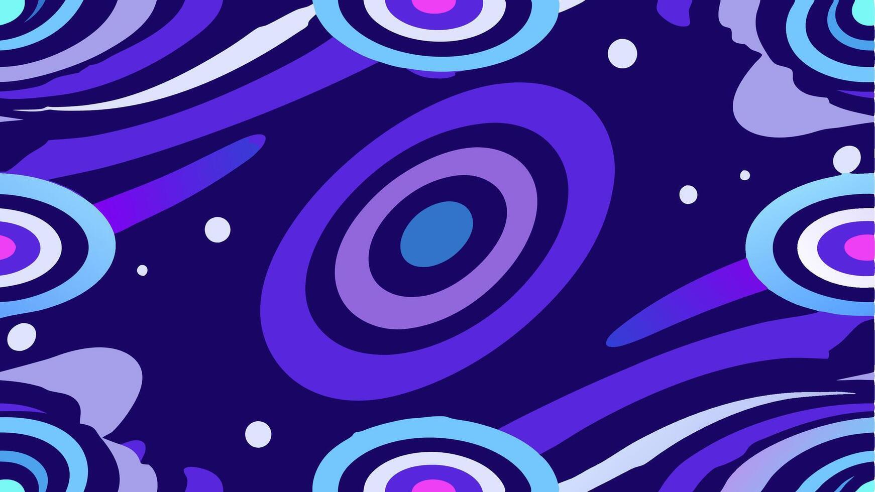 Seamless Contemporary Design Featuring Flower Wave Patterns vector