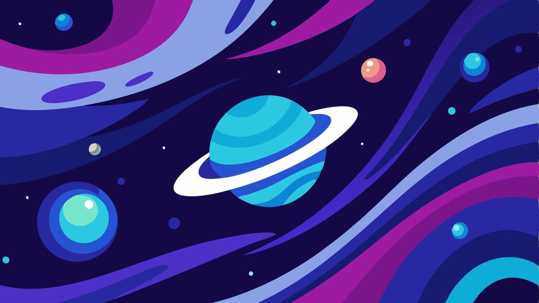 Modern Abstract Pattern by Cosmic Waves in a Futuristic Style vector