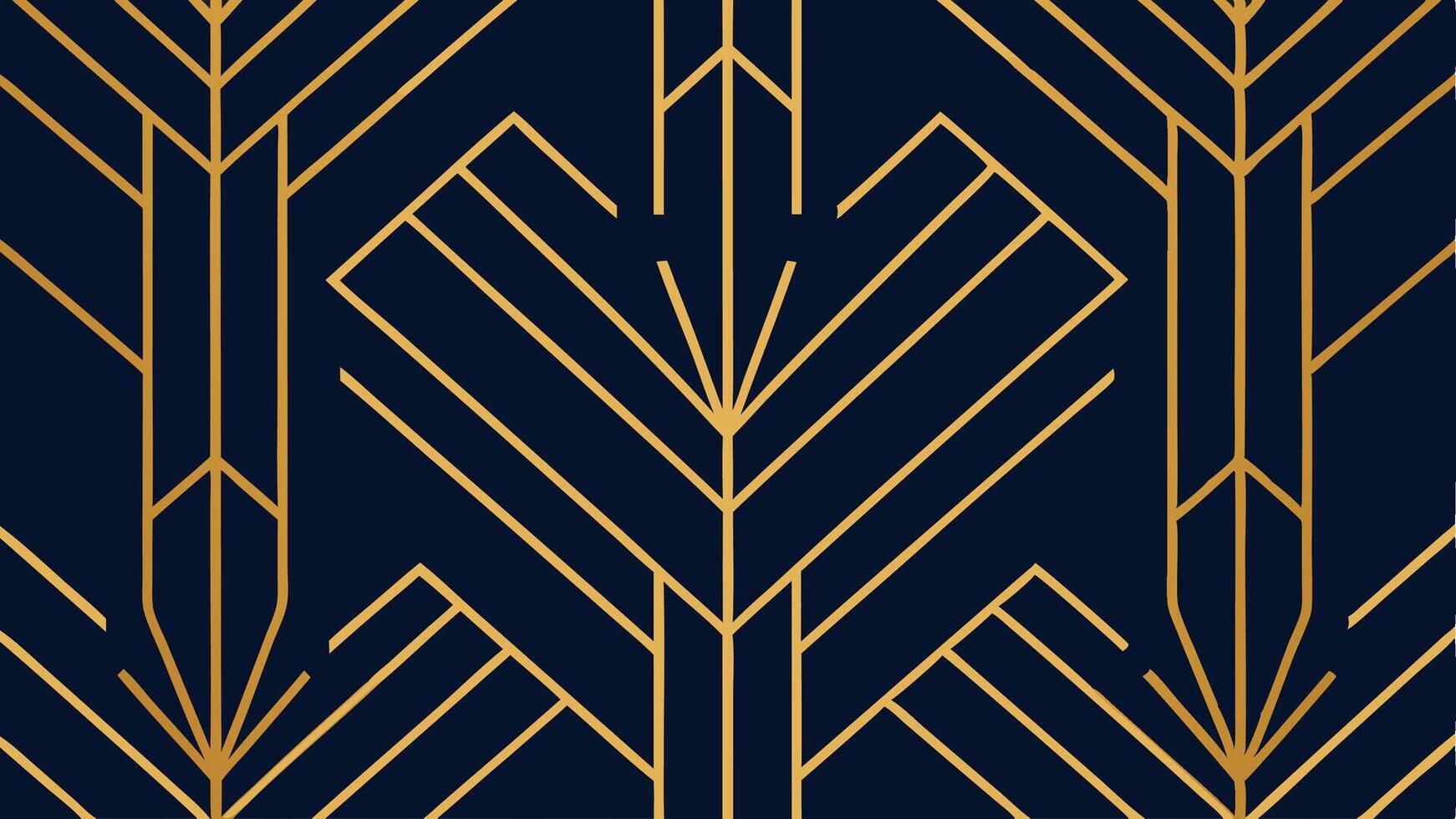 Seamless Art Deco Inspired Pattern with Elegant Design for Luxury and Modern Backgrounds vector